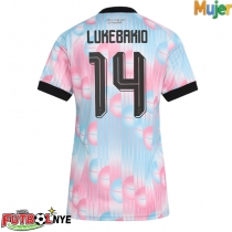 Camiseta Bélgica Dodi Lukebakio #14 Visitante Equipación para mujer Mundial 2026 manga corta